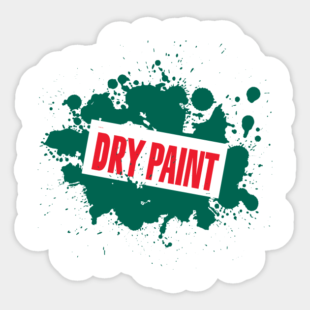 Dry Paint (GREEN) Sticker by Michael Tutko